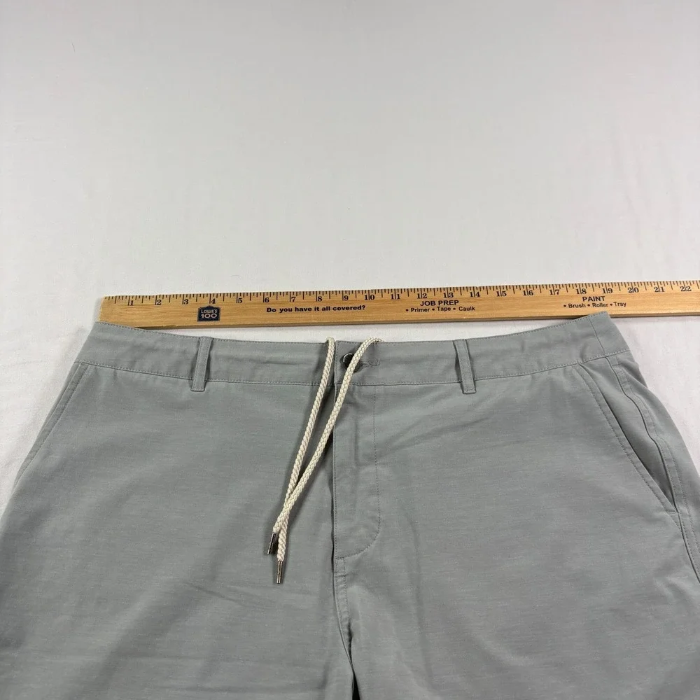 Faherty Shorts Mens 38‎ Gray All Day Chino Casual Hybrid Drawstring